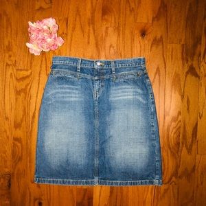 Ralph Lauren Racer Knee Blue Jean Skirt🌹